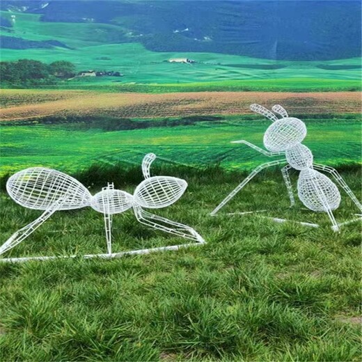 户外镂空不锈钢蚂蚁雕塑厂家