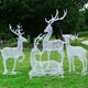 动物不锈钢丝鹿雕塑装饰产品图
