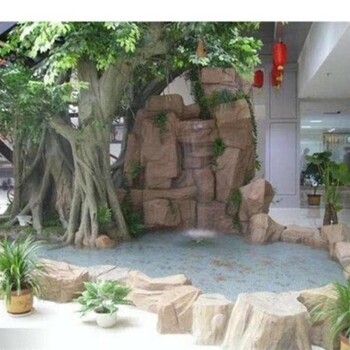 宣武水泥仿真假樹景觀造景現場施工