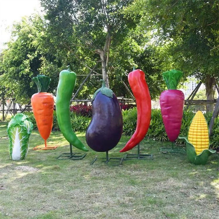 定制玻璃钢仿真水果蔬菜雕塑景观小品