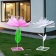 戶外不銹鋼蓮花雕塑工廠圖