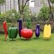 加工大型玻璃钢水果蔬菜雕塑景观小品图