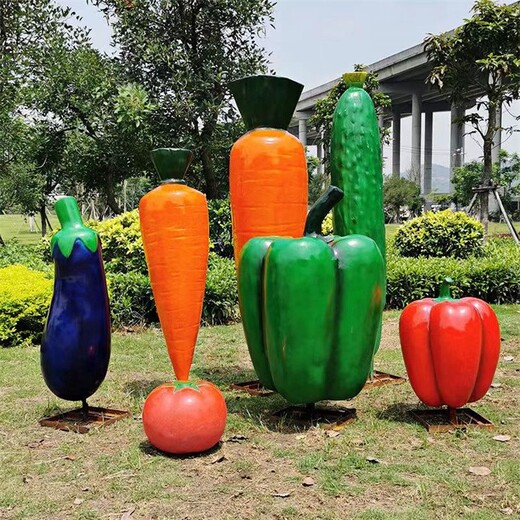 公园玻璃钢仿真水果蔬菜雕塑加工厂家