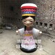 少數民族人物雕塑圖
