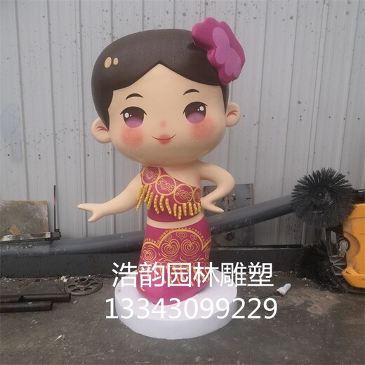 仿銅少數(shù)民族人物雕塑擺件