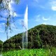 水池吶喊噴泉圖