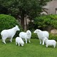 玻璃钢山羊雕塑图