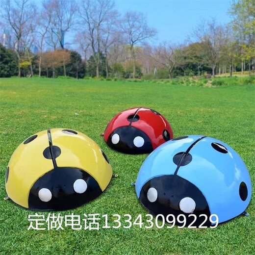 玻璃鋼七星瓢蟲雕塑模型
