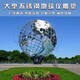 戶外抽象地球儀雕塑圖