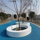 公園玻璃鋼樹池坐凳圖