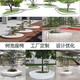 公园玻璃钢树池异形坐凳雕塑图
