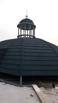 北屯彩石金屬瓦來廠參觀