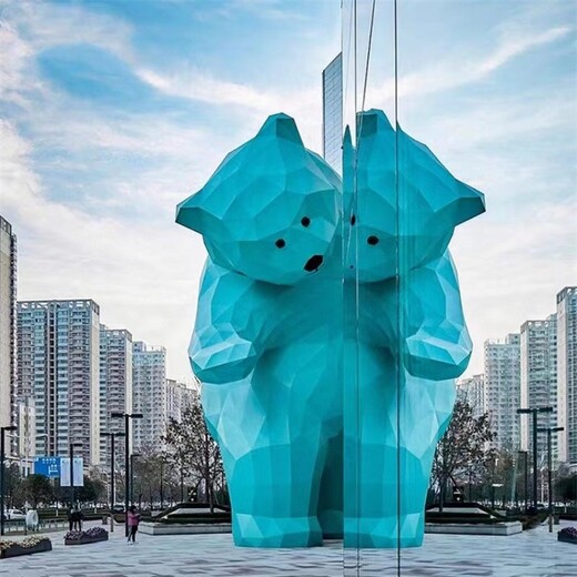 生产不锈钢大熊猫雕塑模型