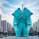 安徽定制玻璃钢大熊猫雕塑小品产品图