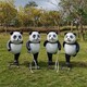 天津加工玻璃钢大熊猫雕塑模型图