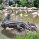 鱷魚(yú)雕塑圖