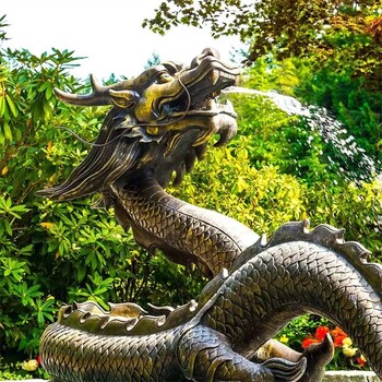 定做不銹鋼龍雕塑造型