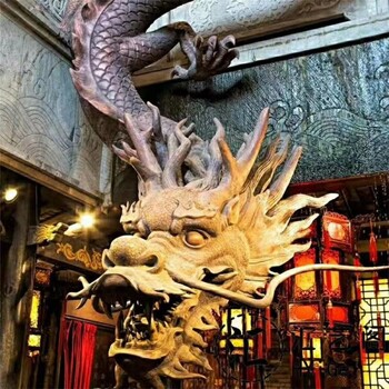 鑄銅龍雕塑