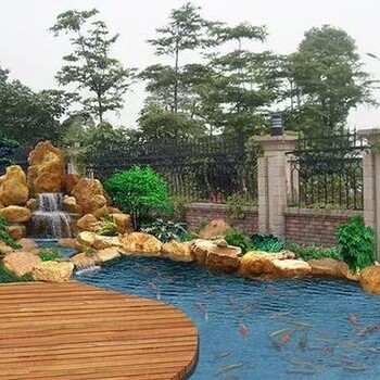寶山庭院假山魚池廠家促銷