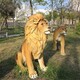 切面獅子雕塑圖
