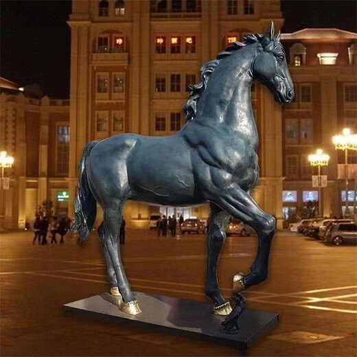 玻璃钢动物马雕塑造型