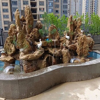 揚州庭院假山魚池