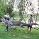 大型鳄鱼雕塑图