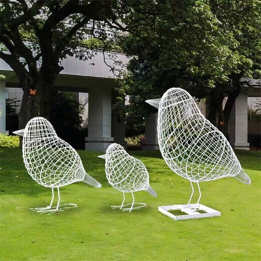 金屬小鳥雕塑制作廠家