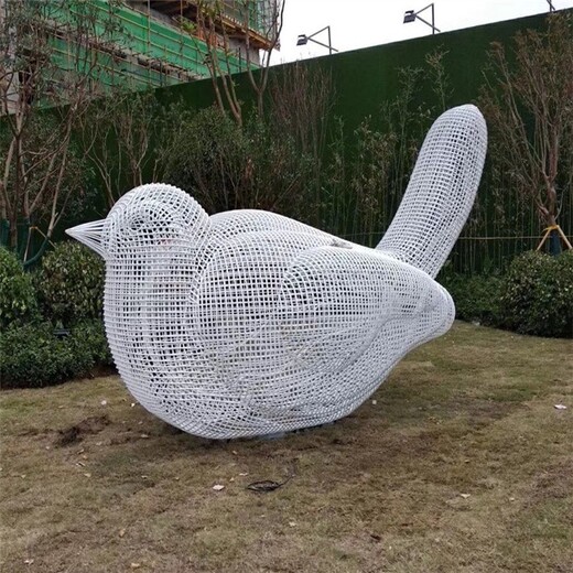 不銹鋼絲小鳥雕塑定制廠家