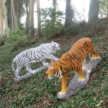 樹脂動物老虎雕塑工藝品
