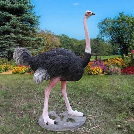 戶外大型玻璃鋼鴕鳥雕塑廠家
