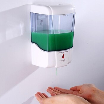 厨房感应皂液器红外线洗手液机给皂机自动洗洁精挂壁器壁挂式家用