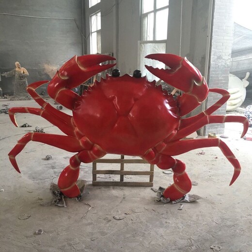 玻璃鋼發(fā)光螃蟹雕塑制作廠家