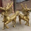 黃銅麒麟雕塑模型