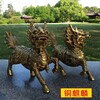 大型室外铸铜麒麟雕塑定制厂家