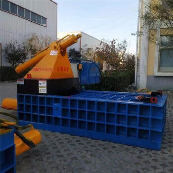 北京廢舊金屬壓塊機(jī)型號(hào)油漆桶鋁皮廢不銹鋼液壓壓包機(jī)