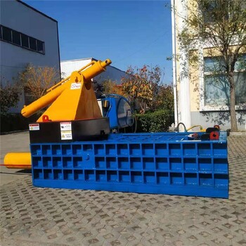 北京廢舊金屬壓塊機(jī)型號(hào)油漆桶鋁皮廢不銹鋼液壓壓包機(jī)