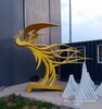 不銹鋼立體鳳凰雕塑大型鳳凰雕塑擺件金越雕塑廠家