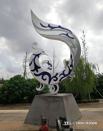 外形美觀的不銹鋼鳳凰雕塑發(fā)光透光鳳凰雕塑金越雕塑廠家