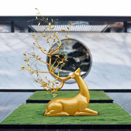 生產(chǎn)不銹鋼鹿，動(dòng)物雕塑制作