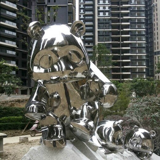 创意不锈钢熊猫雕塑在哪个地方生产的