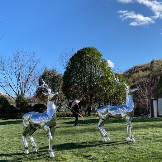 澳门不锈钢鹿雕塑加工厂