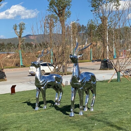 湖北不锈钢鹿雕塑加工厂家