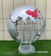 有浮雕不銹鋼地球雕塑模型圖