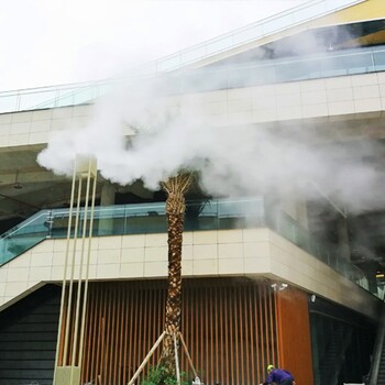 沙坪壩戶外餐廳景觀霧森降溫噴霧工程安裝