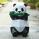 不銹鋼熊貓雕塑圖