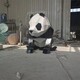 四川不銹鋼熊貓雕塑圖