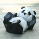 镜面不锈钢熊猫雕塑图