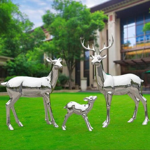 台湾不锈钢鹿雕塑制作