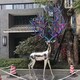户外不锈钢小鹿雕塑造型图